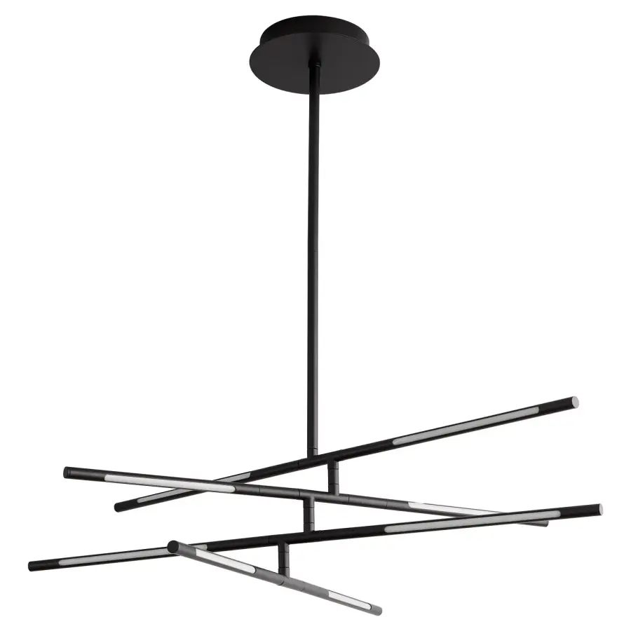 Palillos LED Linear Pendant in Black - Image 1