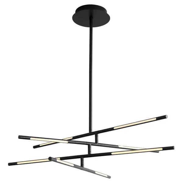 Collection: Palillos Finish: Black Glass: Polycarbonate Notes: 3000 / 3500 / 4000k CCT Width: 36.25" Height: 9.00" Weight: 7.26 lb Rod: 2-8", 2-12", 3-16" Bulbs Included Number of Bulbs: 8 Maximum Wattage: 4.50 W Bulb Type: LED Bulb Base: Array Light Source: LED Color Temperature: 3000 K CRI: 90 Material: Aluminum|Steel|Acrylic Country of Origin: China Safety Listing: UL, ETL Safety Rating: Damp Connection: Hardwire LED Manufacturer Warranty: 5 Years - alternate view