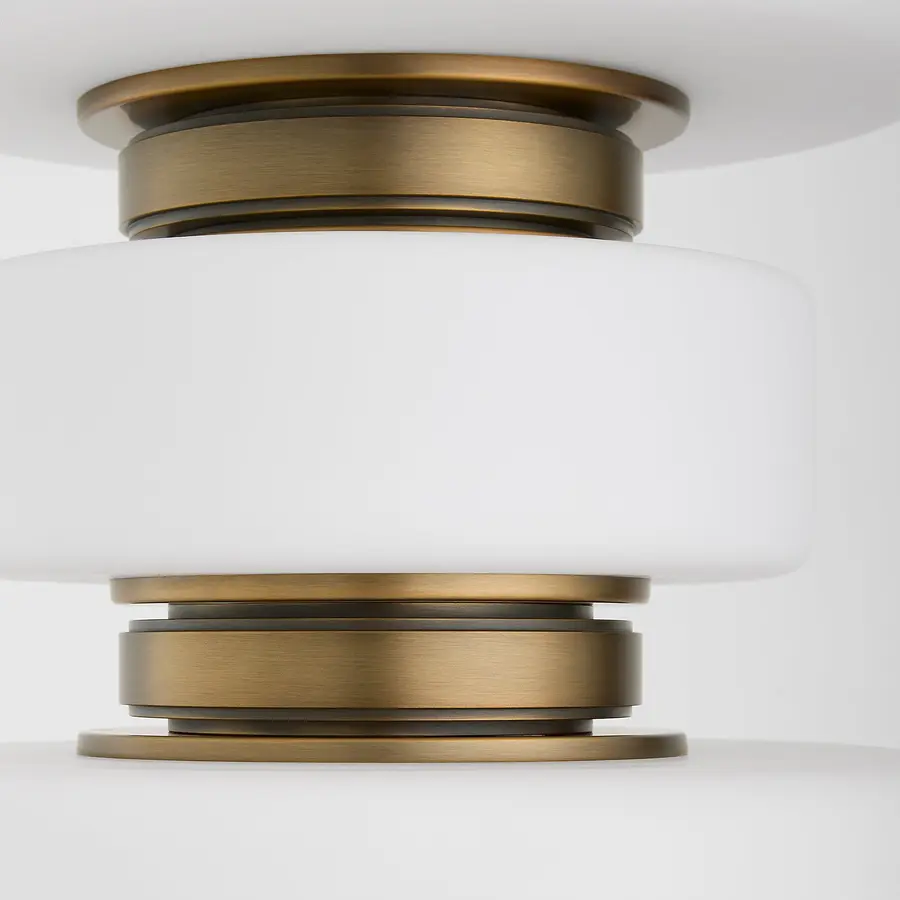 Favo LED Pendant in Brushed Brass - Image 3