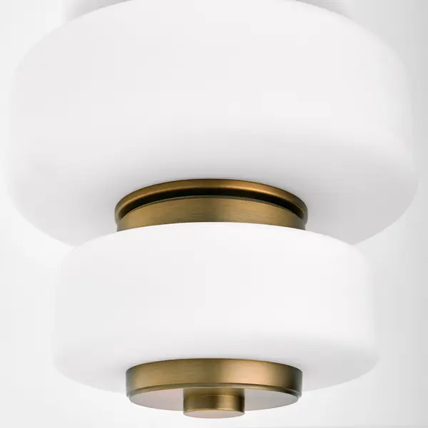 Favo LED Pendant in Brushed Brass - Image 4