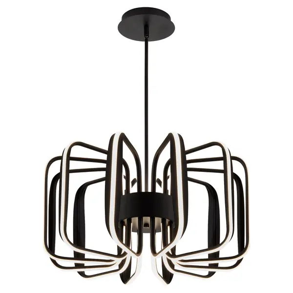 Collection: Roto Finish: Black Width: 24.50" Height: 13.00" Length: 24.50" Weight: 11.46 lb Number of Bulbs: 12 Maximum Wattage: 68.00 W Bulb Type: Array Bulb Base: Array Light Source: LED Color Temperature: 2700 K CRI: 90 Material: Iron|Aluminum|Silicon Country of Origin: China Safety Rating: Damp LED - alternate view