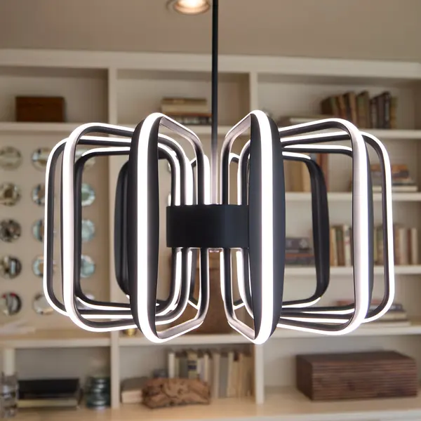 Roto LED Pendant in Black - Image 6