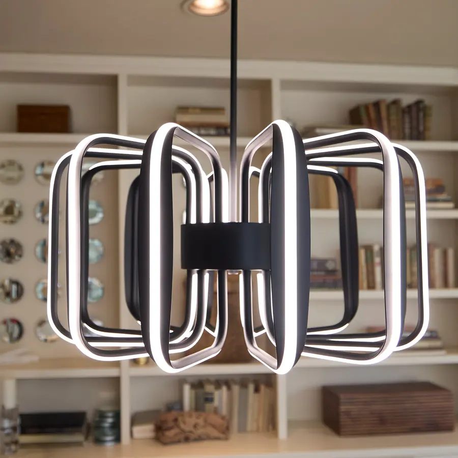 Roto LED Pendant in Black - Image 6