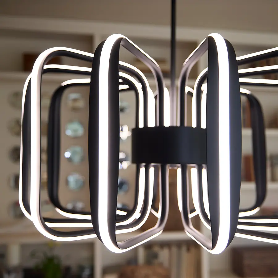 Roto LED Pendant in Black - Image 7
