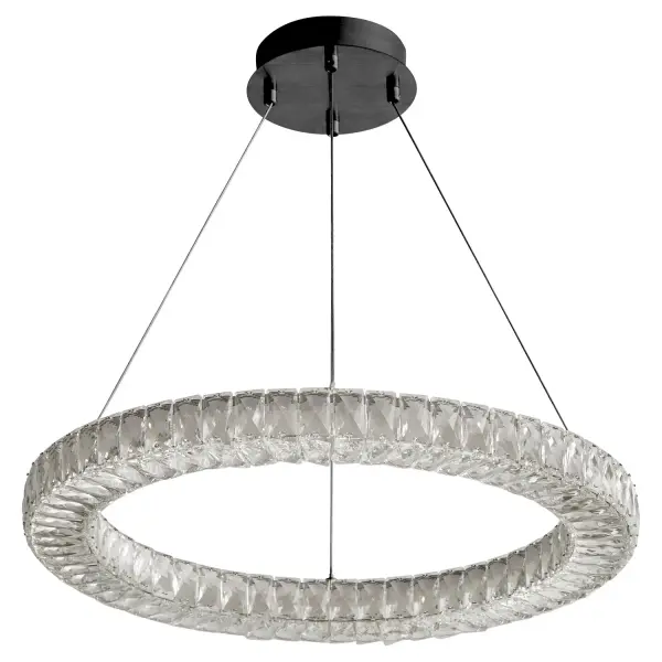 Collection: Élan Finish: Black Glass: Glass Notes: 3000 / 3500 / 4000k CCT Width: 24.00" Height: 3.00" Weight: 19.50 lb Canopy: 6.25" dia. Bulbs Included Number of Bulbs: 1 Maximum Wattage: 25.00 W Bulb Type: LED Bulb Base: Array Light Source: LED Light Output: 10089.00 lm Color Temperature: 3000 K CRI: 90 Voltage: 120.00 V Material: Iron / Glass Country of Origin: China Safety Listing: UL, ETL Safety Rating: Damp Connection: Hardwire LED Manufacturer Warranty: 5 Years