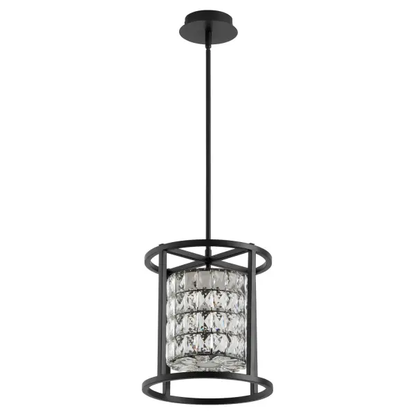 The Elan series of LED pendants combine contemporary style with classic luxury. Cut glass diffusers surround adjustable CCT 3000/3500/4000k LED light sources, creating stunning visuals. A damp listing allows the Elan series to make a statement in any area. Options of black or aged brass grant this series the ability to complement any color palette. Create a dynamic presentation of light refraction with the Elan series. Collection: Élan Finish: Black Notes: Cut Glass Diffuser/Height Adjustable with Included Stems-2-8", 2-12" and 3-16"/CCT Selectable 3000/3500/4000k Width: 12.00" Height: 13.50" Weight: 12.70 lb Canopy: 5.75" dia. X 1.25" h. Bulbs Included Number of Bulbs: 1 Maximum Wattage: 20.00 W Bulb Type: LED Bulb Base: Array Light Source: LED Color Temperature: 3000 K CRI: 90 Dimmable Voltage: 120.00 V Country of Origin: China Safety Rating: Damp LED Manufacturer Warranty: Limited Warranty