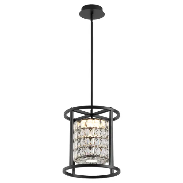 The Elan series of LED pendants combine contemporary style with classic luxury. Cut glass diffusers surround adjustable CCT 3000/3500/4000k LED light sources, creating stunning visuals. A damp listing allows the Elan series to make a statement in any area. Options of black or aged brass grant this series the ability to complement any color palette. Create a dynamic presentation of light refraction with the Elan series. Collection: Élan Finish: Black Notes: Cut Glass Diffuser/Height Adjustable with Included Stems-2-8", 2-12" and 3-16"/CCT Selectable 3000/3500/4000k Width: 12.00" Height: 13.50" Weight: 12.70 lb Canopy: 5.75" dia. X 1.25" h. Bulbs Included Number of Bulbs: 1 Maximum Wattage: 20.00 W Bulb Type: LED Bulb Base: Array Light Source: LED Color Temperature: 3000 K CRI: 90 Dimmable Voltage: 120.00 V Country of Origin: China Safety Rating: Damp LED Manufacturer Warranty: Limited Warranty - alternate view