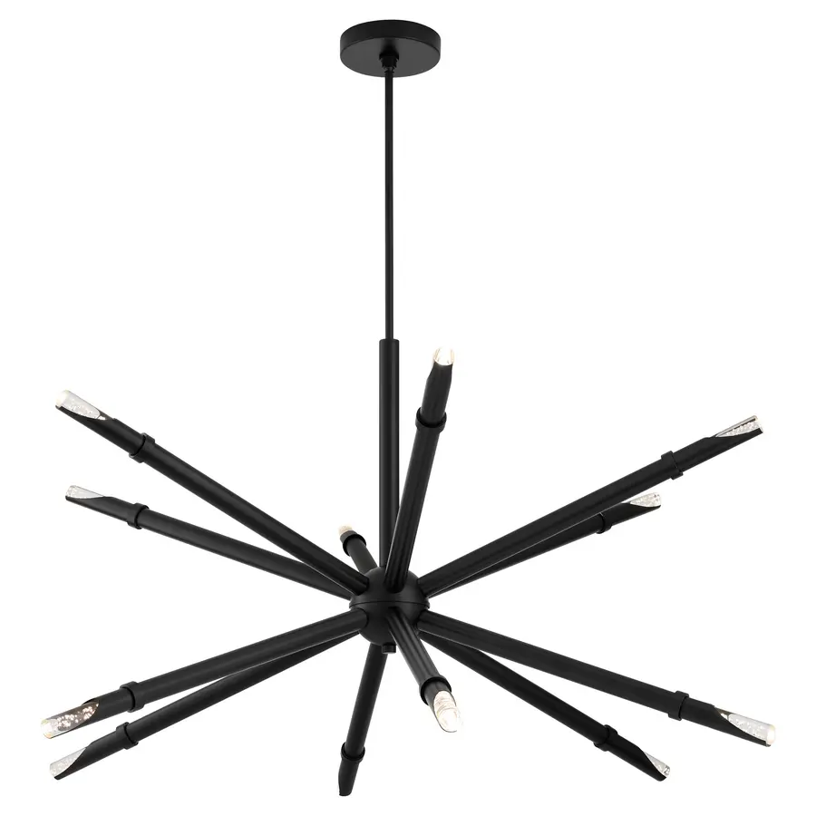 Ionis 12-Light LED Linear Chandelier in Black - Image 2