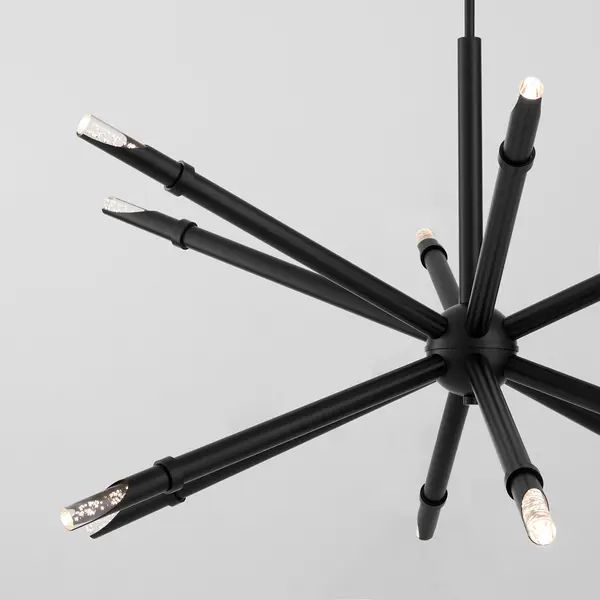 Ionis 12-Light LED Linear Chandelier in Black - Image 3