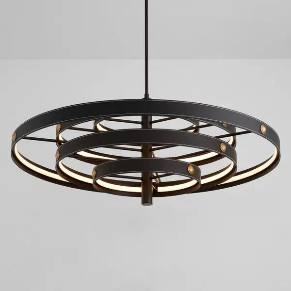 Borealis LED Pendant in Black - Image 3