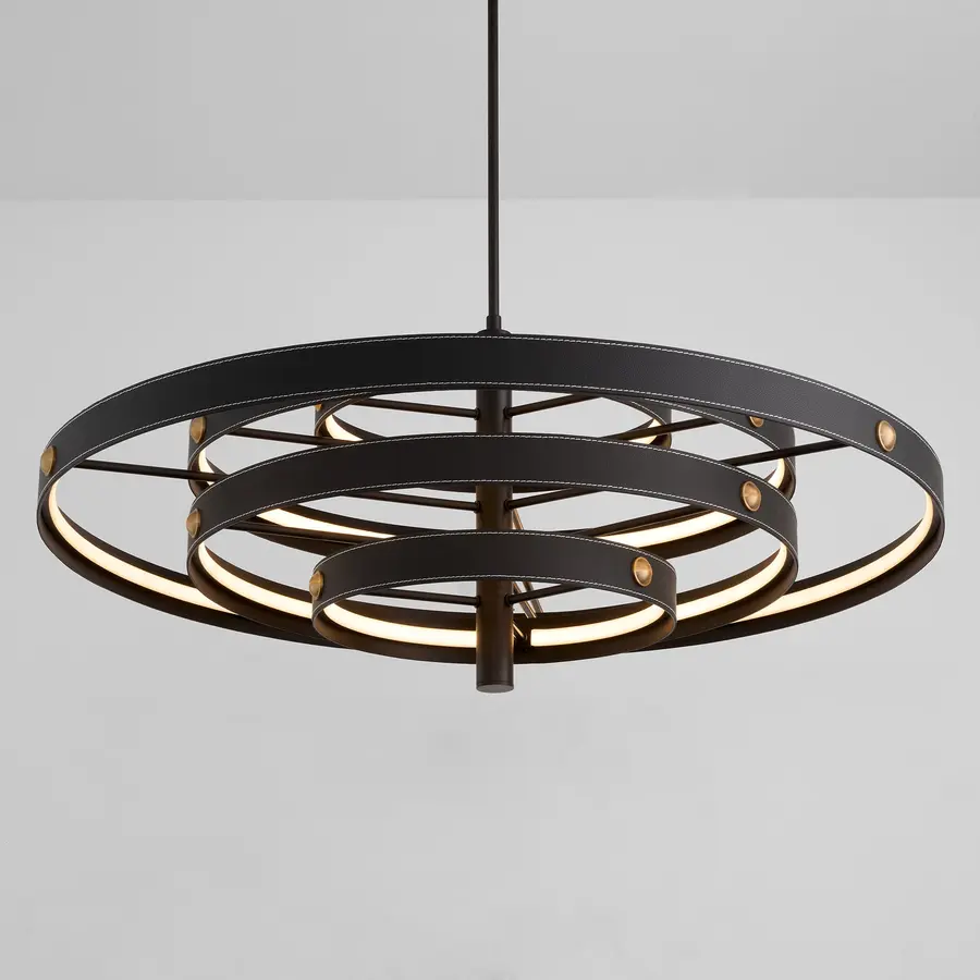 Borealis LED Pendant in Black - Image 3
