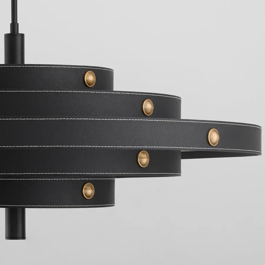 Borealis LED Pendant in Black - Image 4