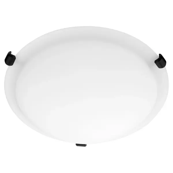 This 12-inch flush mount delivers clean, contemporary style at an exceptional value. The satin opal glass provides soft, diffused light while the matte black hardware adds modern contrast. Perfect for smaller spaces needing functional yet stylish lighting.