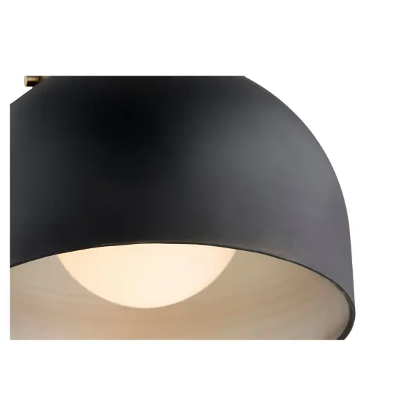 11" Ceiling Mount in Black with Aged Brass - Image 3