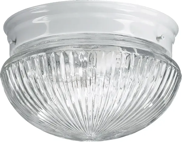 This 7-inch flush mount delivers simple, functional lighting with a clean white finish. Damp-rated for bathrooms and covered outdoor areas, it's an affordable solution for utility spaces requiring reliable illumination.