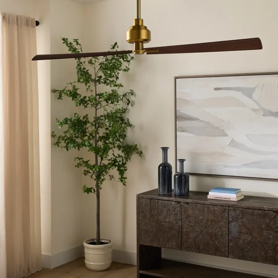 Vintage-Inspired Two-Blade Fan with Timeless Belt-Driven Design - Image 8