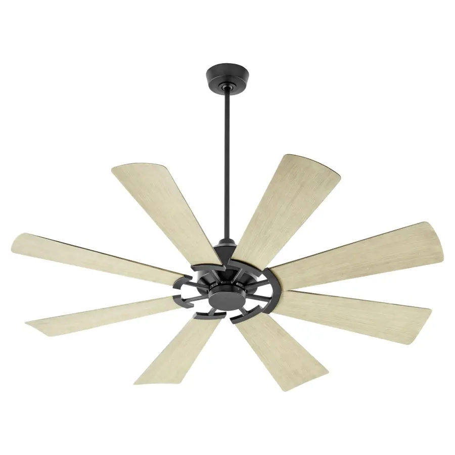 MOD 60" Damp Listed Matte Black Ceiling Fan - Image 1