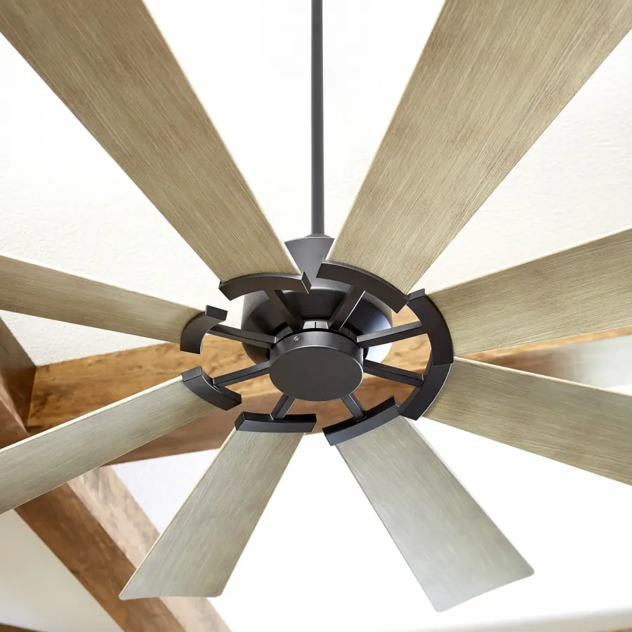 MOD 60" Damp Listed Matte Black Ceiling Fan - Image 3