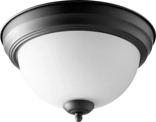This 11-inch flush mount delivers timeless traditional style with delicate details in a versatile black finish. Perfect for entryways, hallways, and bathrooms where ceiling clearance is limited.