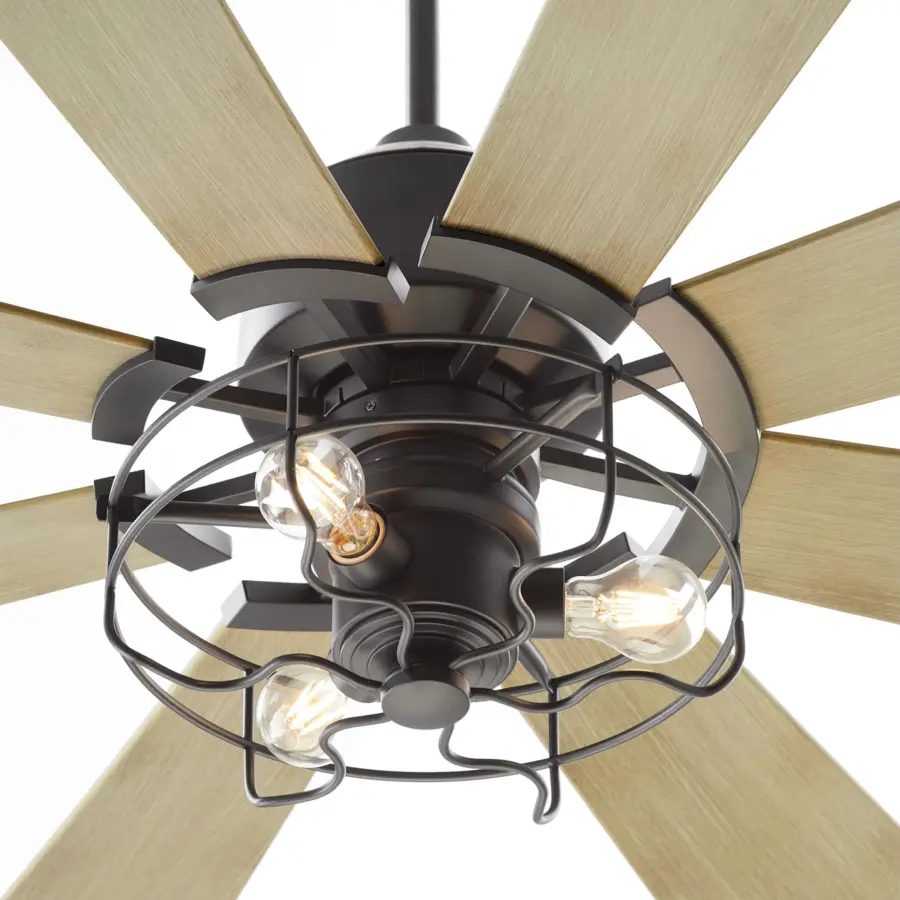 MOD 72" Damp Listed Matte Black Ceiling Fan - Image 6