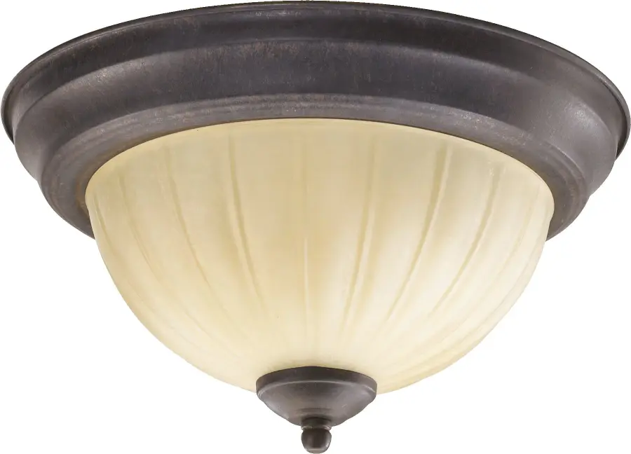 11" Amber Scavo Melon Glass Shade