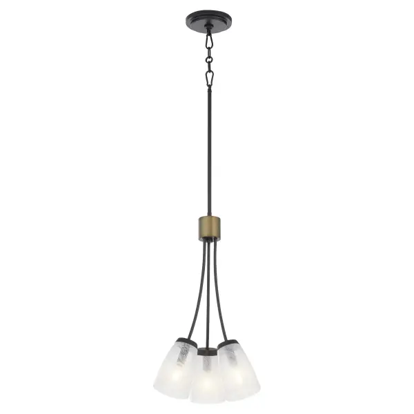Arpeggio 3-Light Pendant in Matte Black - Image 2