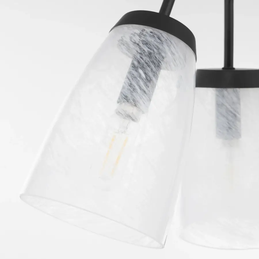 Arpeggio 3-Light Pendant in Matte Black - Image 3