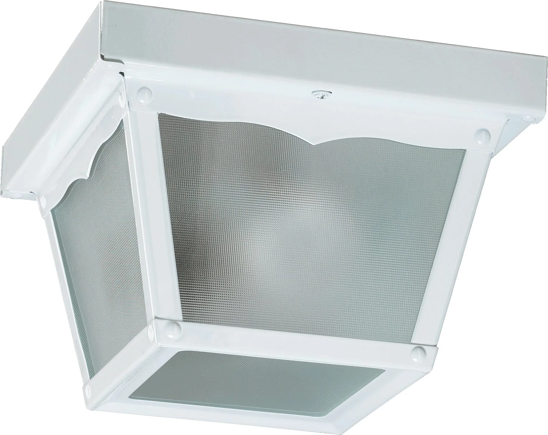 7" Square Ceiling Mount Light - White