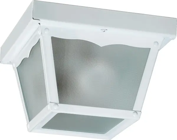 7" Square Ceiling Mount Light - White