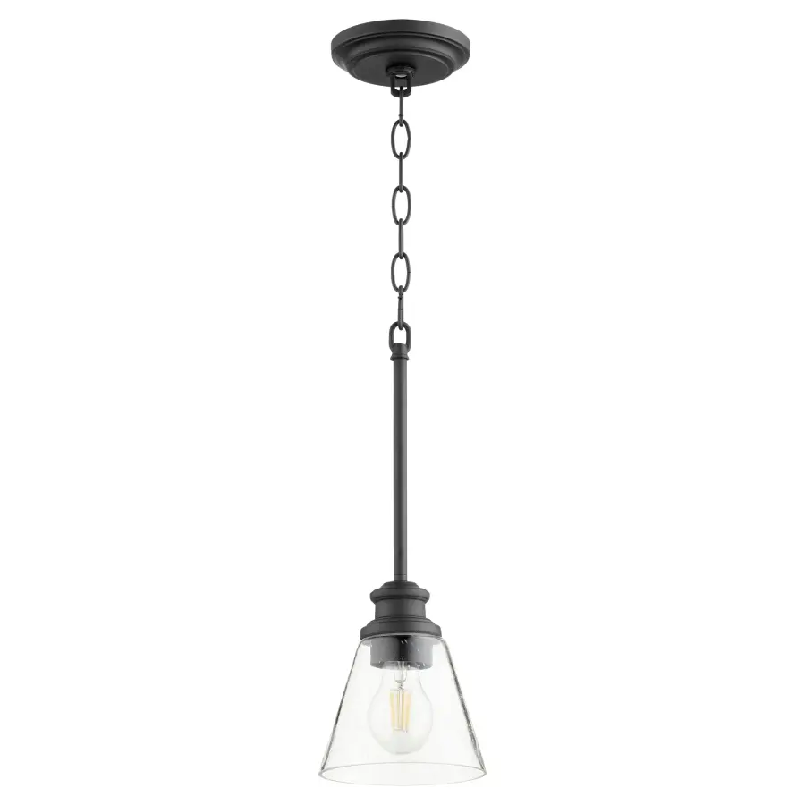 Dunbar Black Soft Contemporary Mini Pendant - Image 1