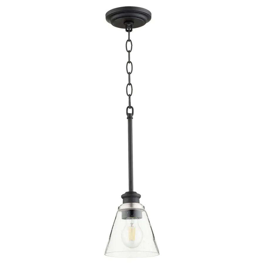 Dunbar Black Soft Contemporary Mini Pendant - Image 2