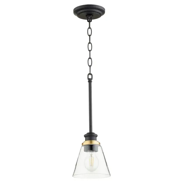 Dunbar Black Soft Contemporary Mini Pendant - Image 3