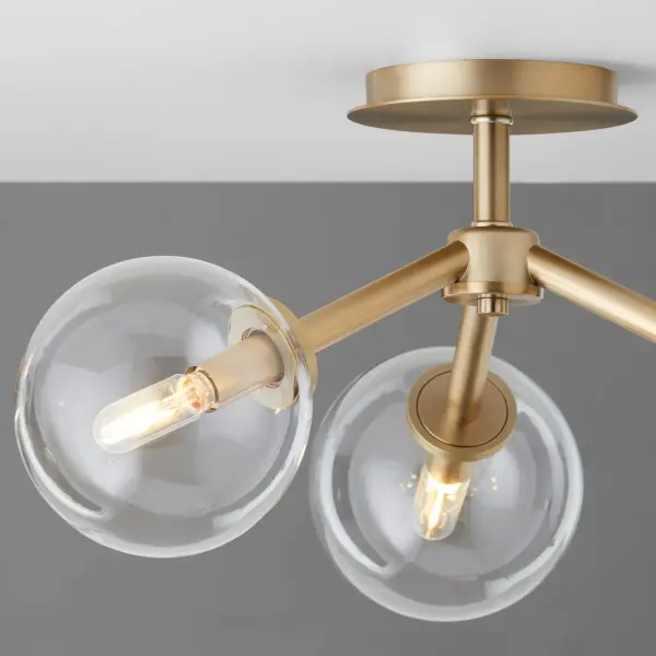 ROVI 3-Light Ceiling Mount in Aged Brass - Image 3