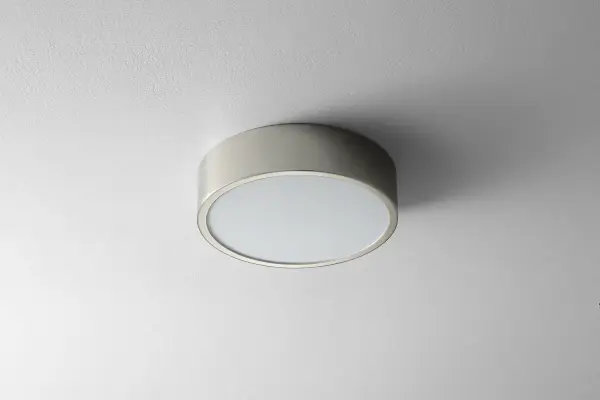Collection: Peepers Finish: Polished Nickel Glass: Matte White Width: 10.25" Height: 3.25" Weight: 6.33 lb Extension from Wall: 2.50" Bulbs Included Number of Bulbs: 1 Maximum Wattage: 23.80 W Bulb Type: LED Bulb Base: Array Light Source: LED Light Output: 1500.00 lm Color Temperature: 3000 K CRI: 90 Voltage: 120.00 V Material: Steel and Acrylic Country of Origin: China Safety Listing: UL, ETL Safety Rating: Damp LED Manufacturer Warranty: 1 year from date of purchase , 5 years LED