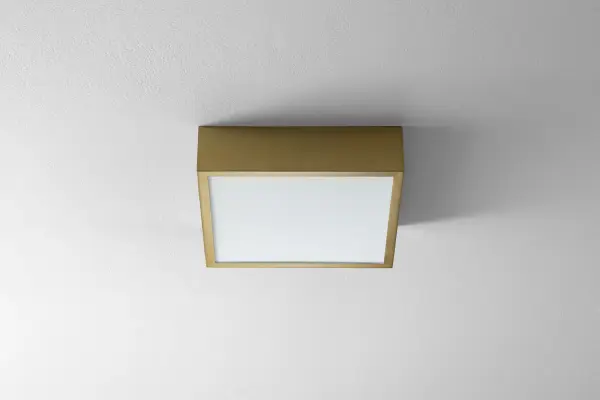 Collection: Pyxis Finish: Aged Brass Glass: Matte White Width: 10.25" Height: 3.25" Weight: 8.88 lb Extension from Wall: 3.25" Bulbs Included Number of Bulbs: 1 Maximum Wattage: 22.40 W Bulb Type: LED Bulb Base: Array Light Source: LED Light Output: 1475.00 lm Color Temperature: 3000 K CRI: 90 Voltage: 120.00 V Material: Steel and Acrylic Country of Origin: China Safety Listing: UL, ETL Safety Rating: Damp LED Manufacturer Warranty: 1 year from date of purchase , 5 years LED