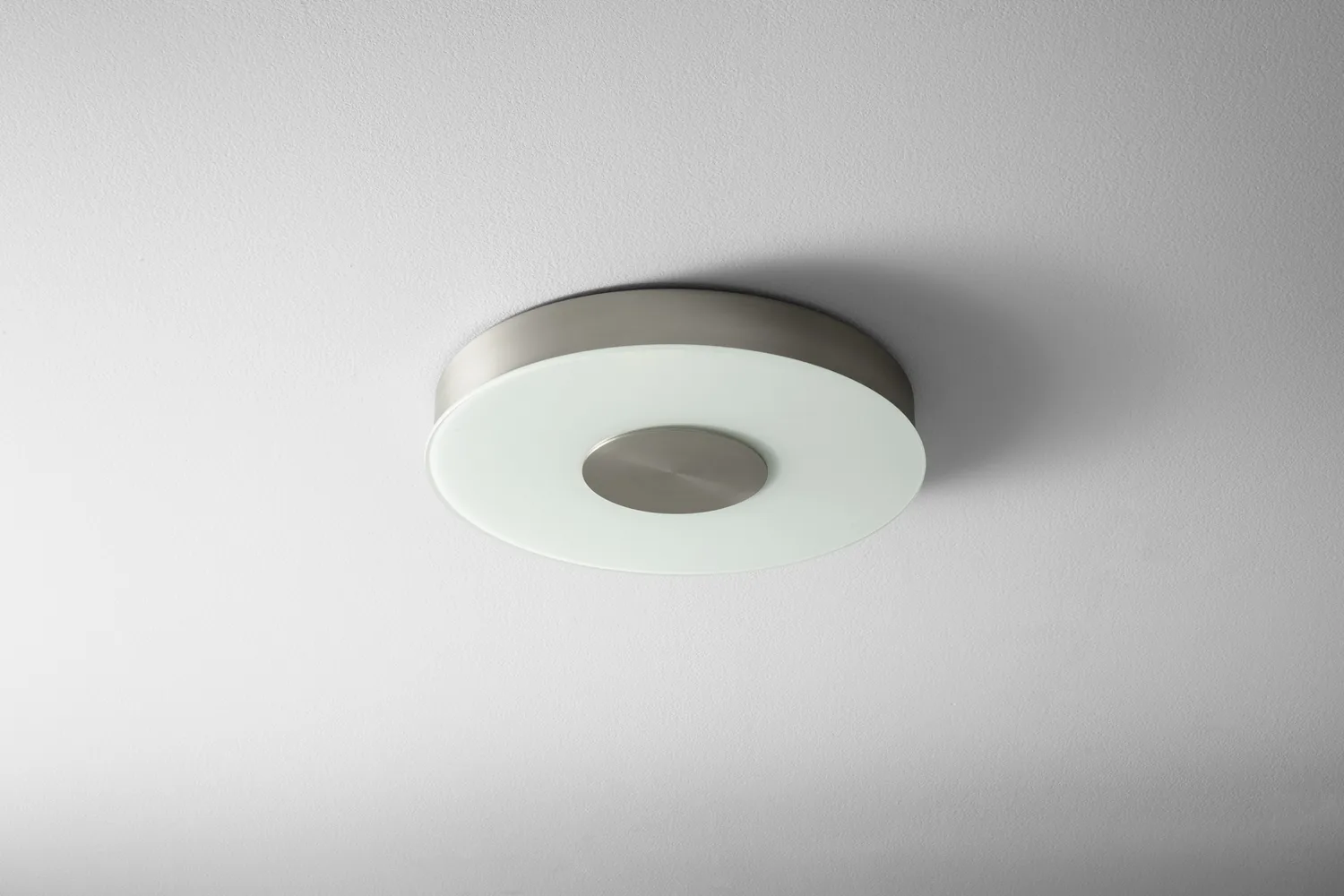 Dione LED Flush Mount in Satin Nickel
