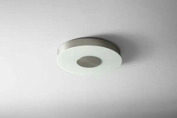 Collection: Dione Finish: Satin Nickel Glass: Frosted Glass Width: 15.00" Height: 2.25" Weight: 7.69 lb Extension from Wall: 2.25" Bulbs Included Number of Bulbs: 1 Maximum Wattage: 9.90 W Bulb Type: LED Bulb Base: Array Light Source: LED Light Output: 1064.00 lm Color Temperature: 3000 K CRI: 90 Voltage: 120.00 V Material: Steel and Glass Country of Origin: China Safety Listing: UL, ETL Safety Rating: Damp LED Manufacturer Warranty: 1 year from date of purchase , 5 years LED