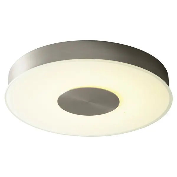 Collection: Dione Finish: Satin Nickel Glass: Frosted Glass Width: 15.00" Height: 2.25" Weight: 7.69 lb Extension from Wall: 2.25" Bulbs Included Number of Bulbs: 1 Maximum Wattage: 9.90 W Bulb Type: LED Bulb Base: Array Light Source: LED Light Output: 1064.00 lm Color Temperature: 3000 K CRI: 90 Voltage: 120.00 V Material: Steel and Glass Country of Origin: China Safety Listing: UL, ETL Safety Rating: Damp LED Manufacturer Warranty: 1 year from date of purchase , 5 years LED - alternate view