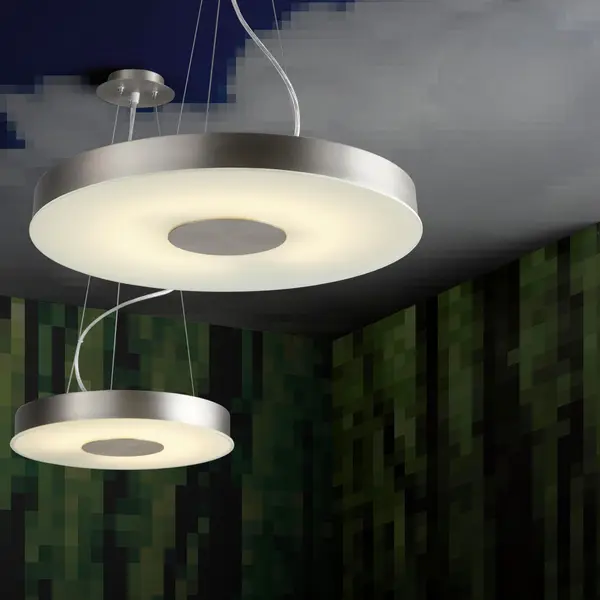 Dione LED Flush Mount in Satin Nickel - Image 4