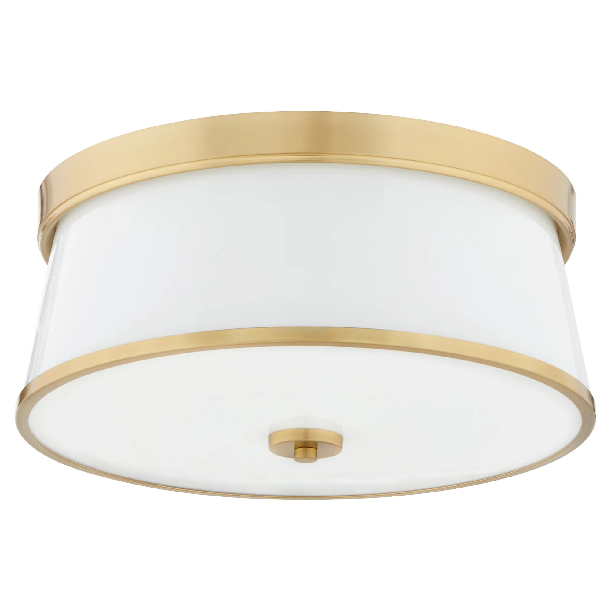 Weir 16" Ceiling Mount in Aged Brass