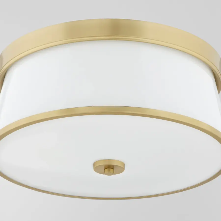 Weir 16" Ceiling Mount in Aged Brass - Image 3