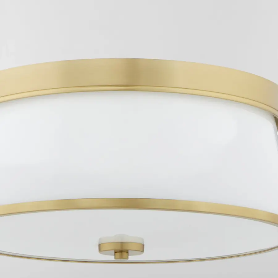 Weir 16" Ceiling Mount in Aged Brass - Image 4