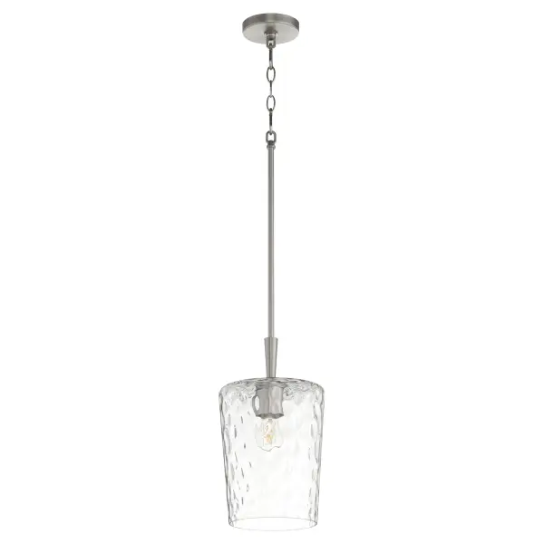 Goodwin 8" Hammered Glass Pendant - Image 1