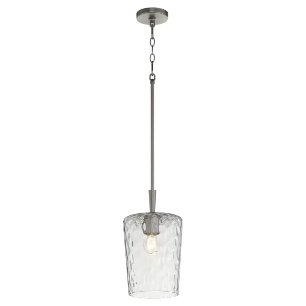 Goodwin 8" Hammered Glass Pendant - Image 2