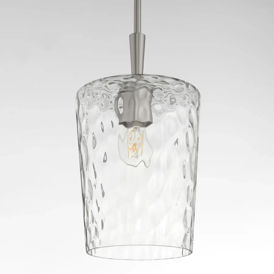 Goodwin 8" Hammered Glass Pendant - Image 3