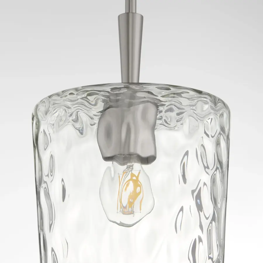 Goodwin 8" Hammered Glass Pendant - Image 4