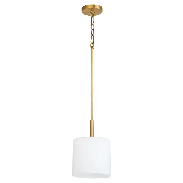 Rutherford 1-Light Pendant in Brushed Brass - Image 1