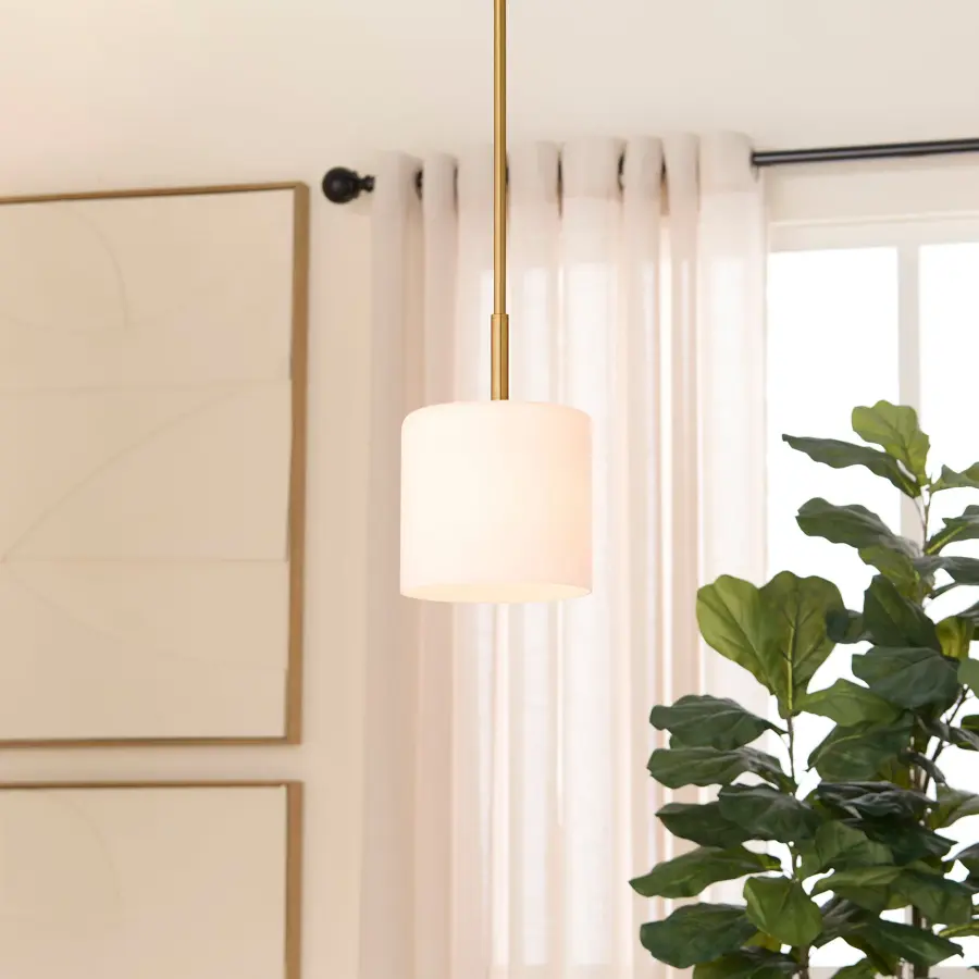 Rutherford 1-Light Pendant in Brushed Brass - Image 5
