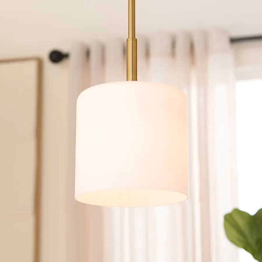 Rutherford 1-Light Pendant in Brushed Brass - Image 6