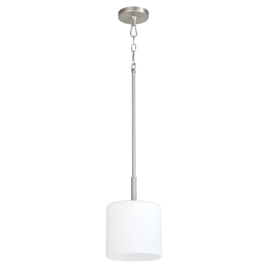 Rutherford 1-Light Pendant in Satin Nickel - Image 1